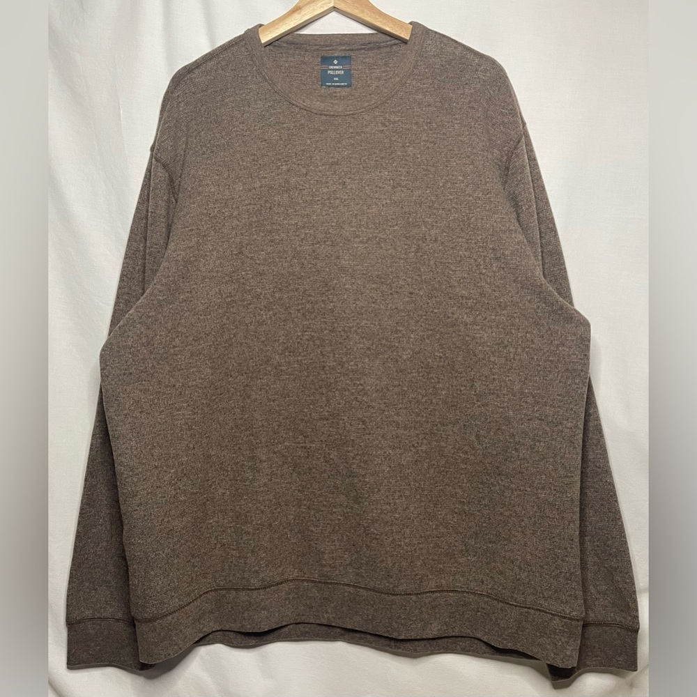 Member’s Mark Crewneck Pullover in Rich Brown Size XXL